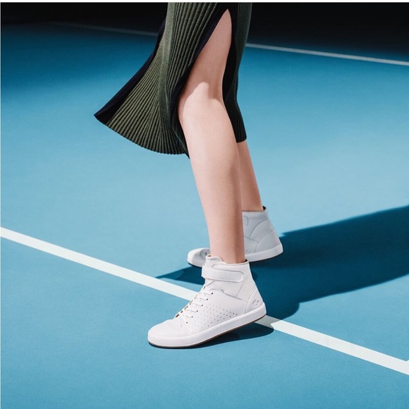Lacoste Shoes - LACOSTE Women’s Tamora high top | off white sneakers| Size 8.5